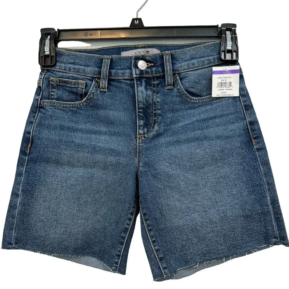 JOE'S NWOT $158 Dorothy Bermuda Cutoff Denim Short Size 24